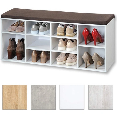 Kesper | Schuhschrank mit Sitzkissen | modern & funktional | B 103,5 x H 48 x L 29,5 cm | ideal für Flur & Eingangsbereich Kesper | Schuhschrank mit Sitzkissen | modern & funktional | B 103,5 x H 48 x L 29,5 cm | ideal für Flur & Eingangsbereich