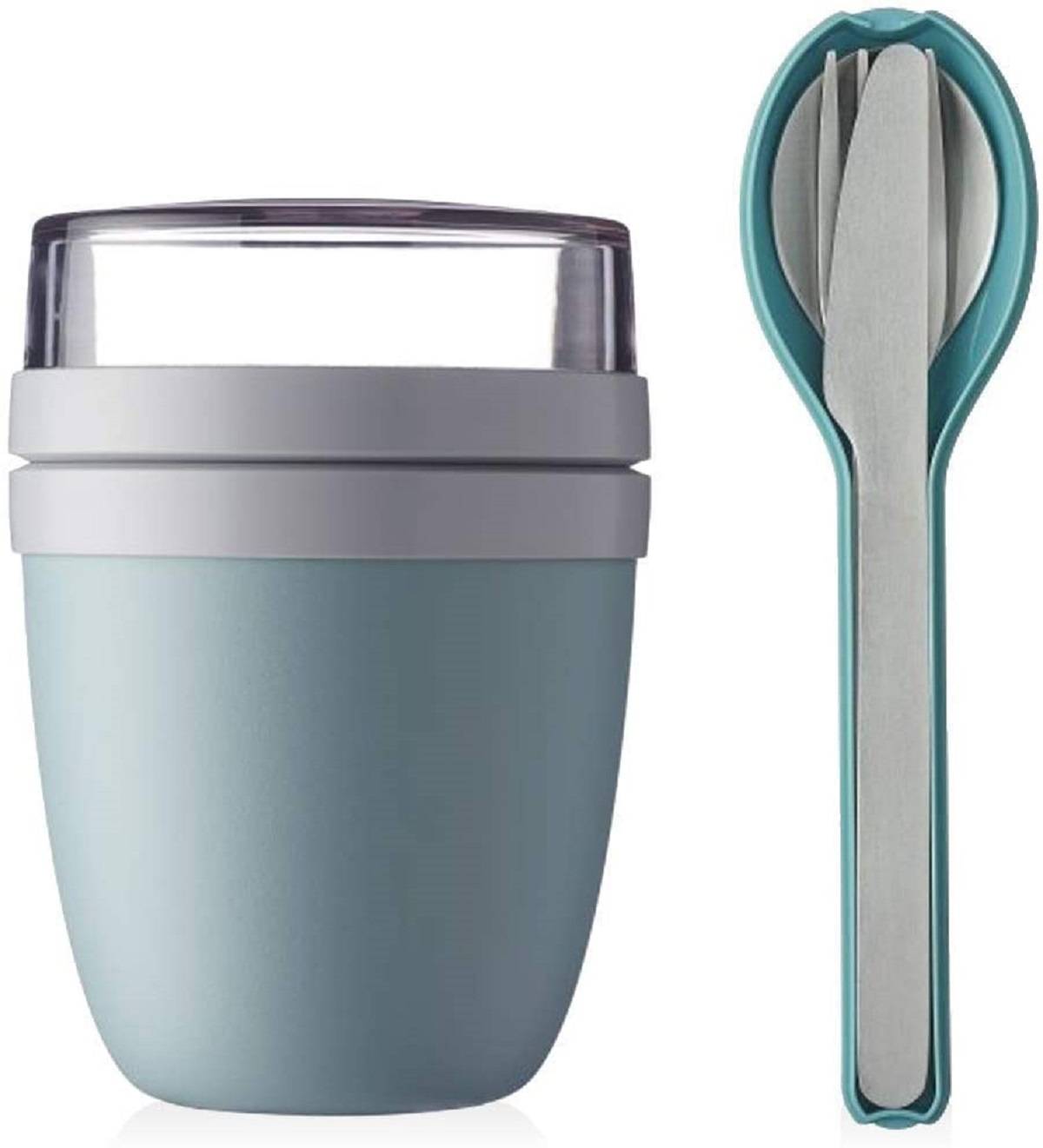 Mepal Lunchpot Plus Besteckset Frühstücksset to Go Becher (Nordic Green)