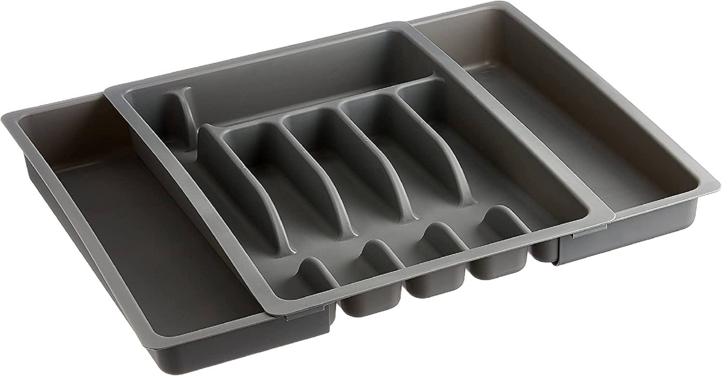 KESPER 30087 Variabler Besteckkasten ausziehbar von 29-50 cm/Besteckeinsatz