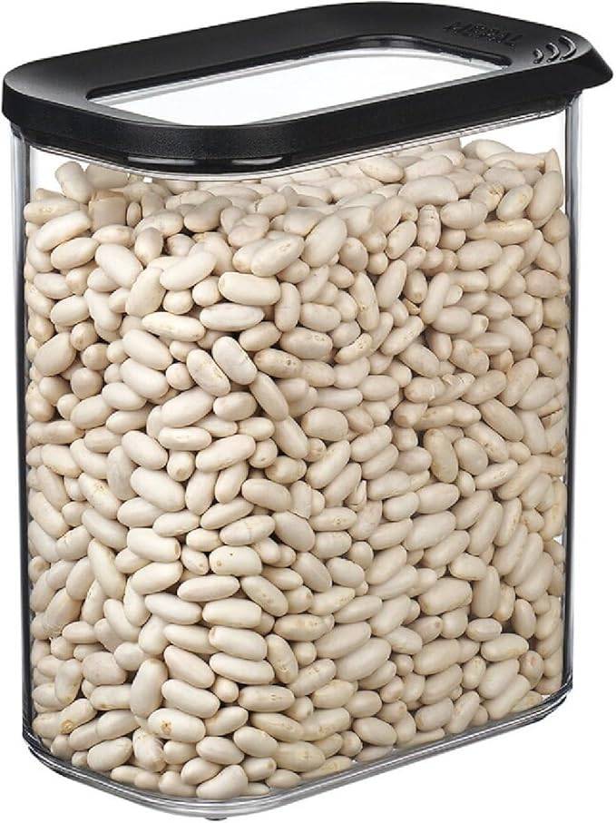 Mepal | Vorratsdosen Spar-Set 4-tlg. | Modula 1500 ml | Frischhaltedosen | ideal für trockene Lebensmittel | Nordic Black