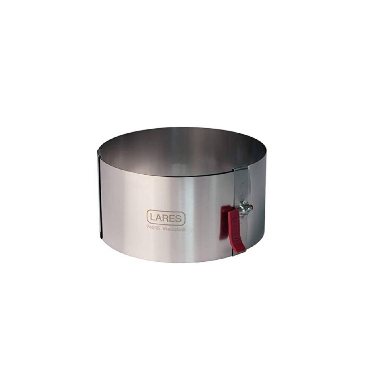 Lares Tortenring mit Klemmhebel klein Ø ca. 10 - 18 cm (10 cm Höhe)