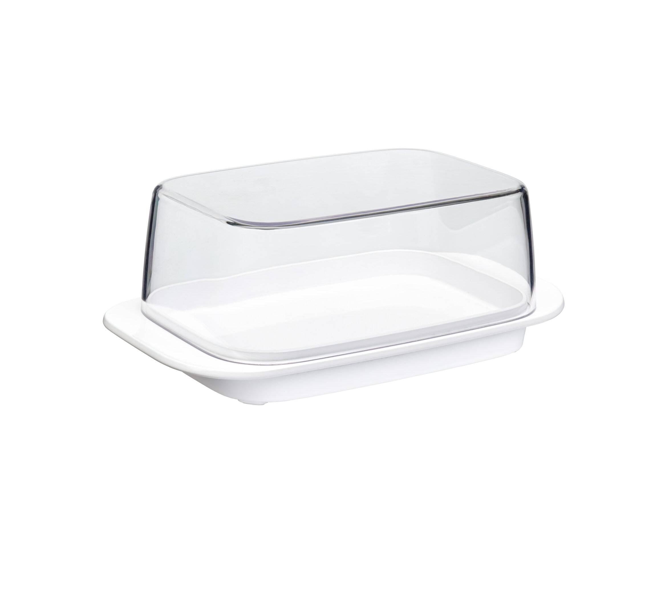 Mepal Butterdose - Nordic White – für 250 g Butter – transparenter Deckel – passt genau in die Kühlschranktüre – spülmaschinenfest