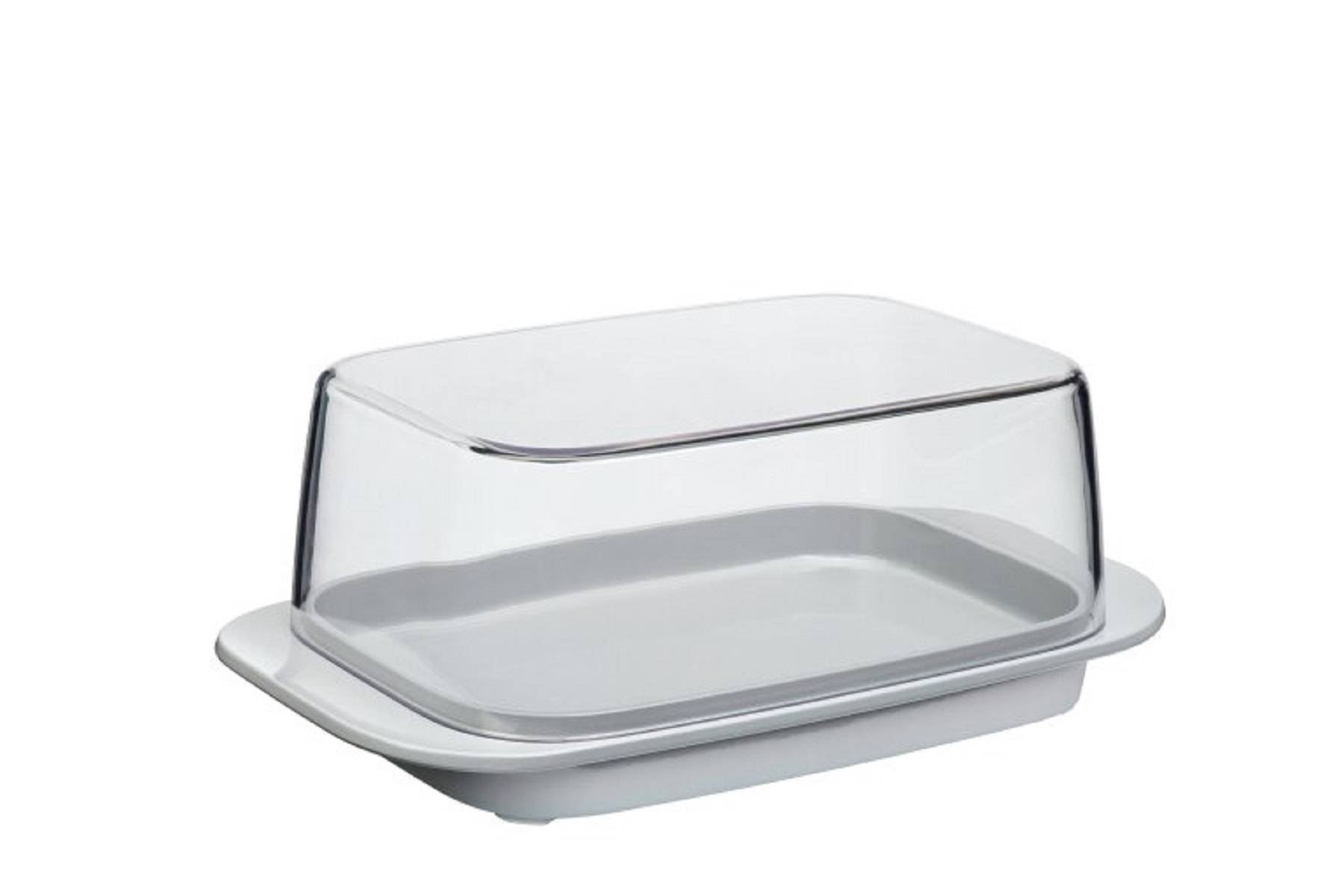 Mepal Butterdose - grey – für 250 g Butter – transparenter Deckel – passt genau in die Kühlschranktüre