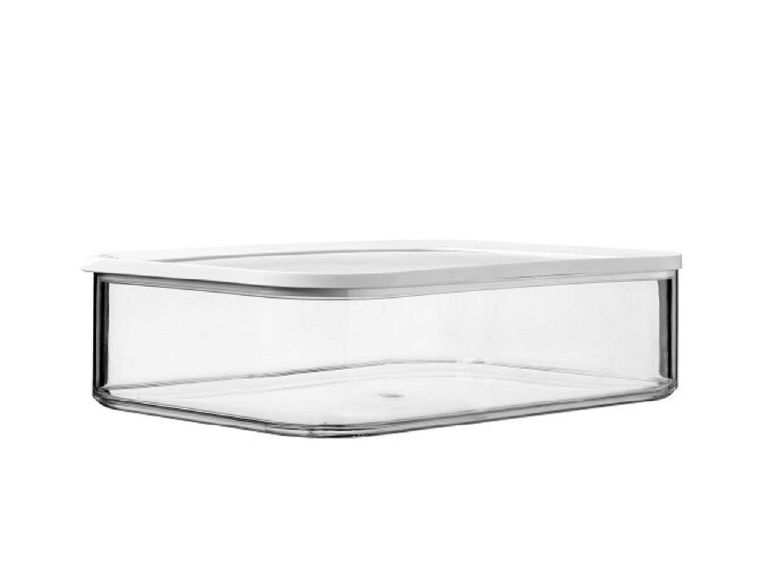 Mepal | Modula XXL Kühlschrankdose | 4800 ml Fassungsvermögen | transparent/weiß | ideal für Käse | stapelbar | luftdicht und spülmaschinengeeig