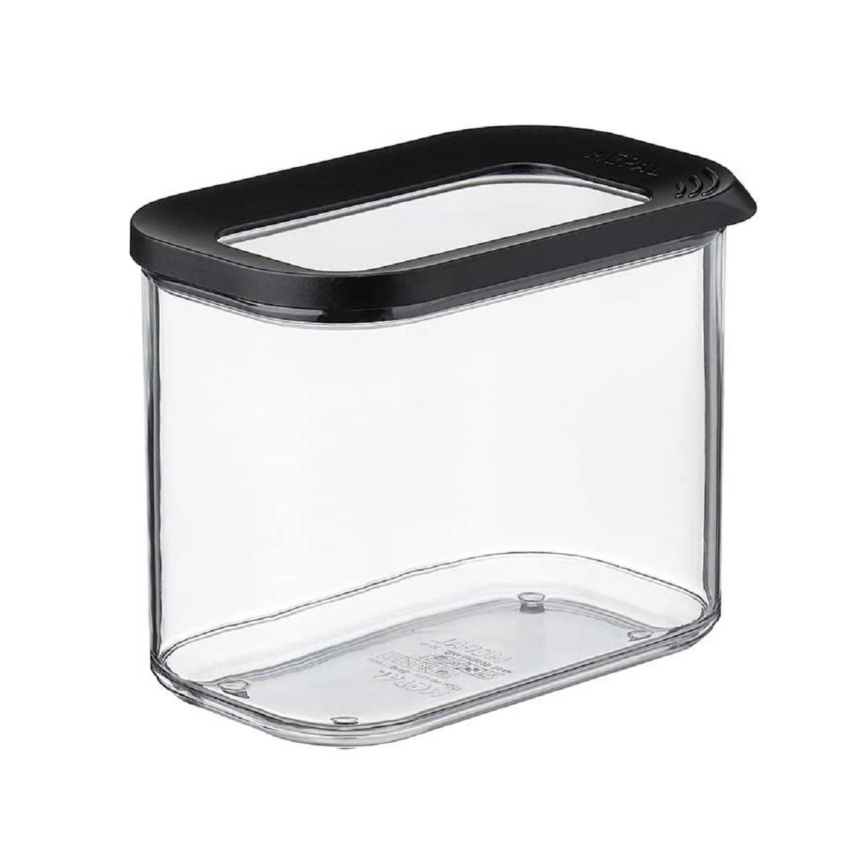 Mepal | Modula Vorratsdose 1000 ml | schwarz | ideal zur Aufbewahrung von Lebensmitteln | spülmaschinenfest
