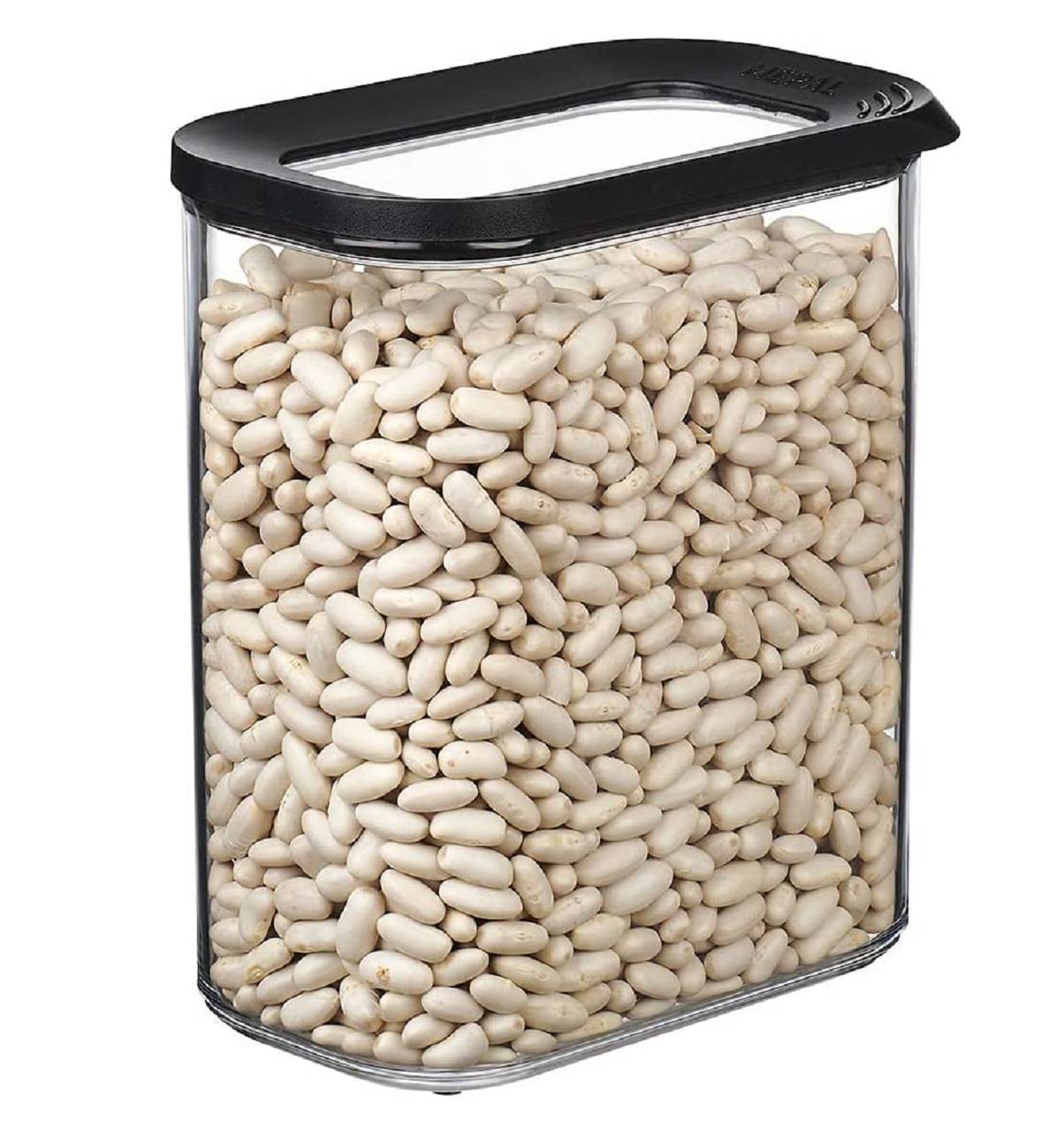 Mepal | Vorratsdose Modula - 1500 ml Inhalt | Frischhaltedose zur Aufbewahrung von Lebensmitteln | schwarz | spülmaschinenfest