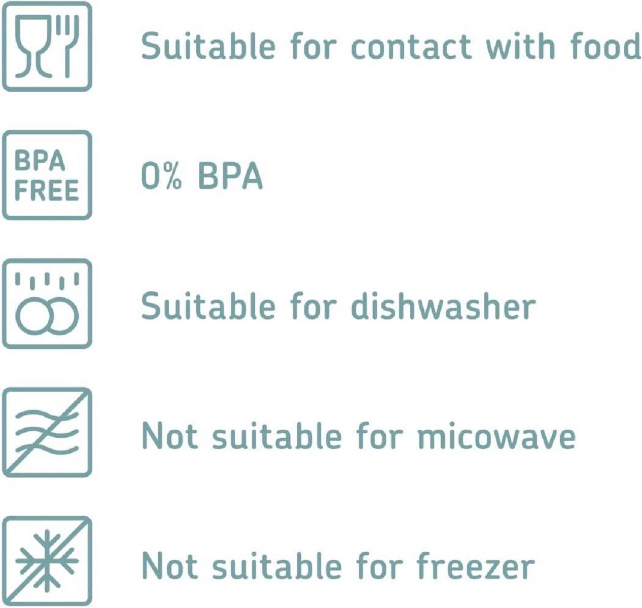 Mepal | Lebensmittelbehälter Quatratische Modula | Transparente Vorratsbox mit Deckel | Küchenorganizer & Aufbewahrungsbox aus Kunststoff | Stapelba