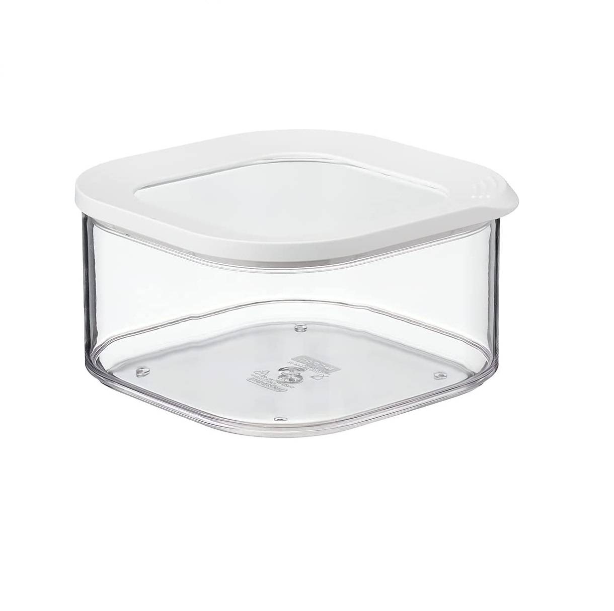 Mepal | Modula Vierkant 1250 ml | Weiß | Stapelbar | Transparenter Deckel zur einfachen Inhaltskontrolle | Ideal zur Aufbewahrung in Küche und Vorra