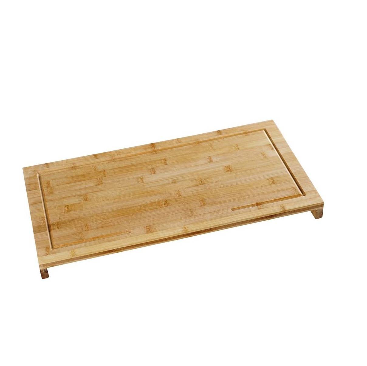 Kesper | Schneide- und Abdeckplatte | Bambus | 54 x 28 x 4 cm | robust mit Saftrinne | vielseitig als Schneidunterlage oder Servierbrett