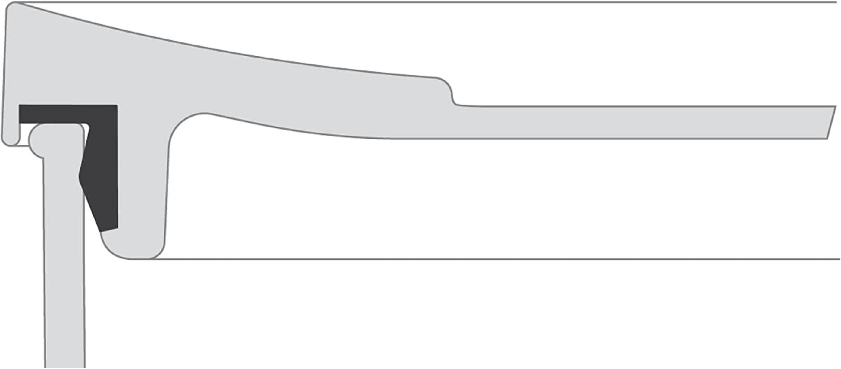 Mepal | Modula Aufschnitt Kühlschrankdosen-Set | 3-teiliges Set | 550 ml pro Dose | transparente Deckel mit weißem Rand | stapelbar & platzsparend