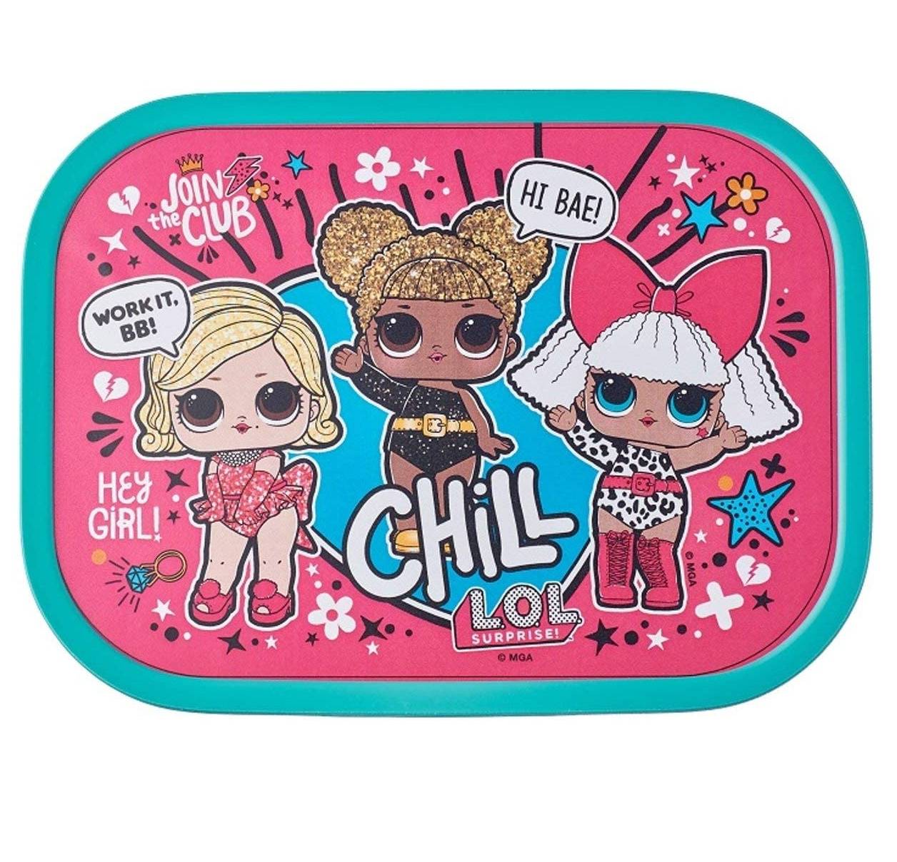 Mepal | Campus Brotdose | kindgerechter Verschluss | robuste Bauweise | ideal für Schule & Ausflüge | LOL Surprise Design | BPA frei | spülmaschine