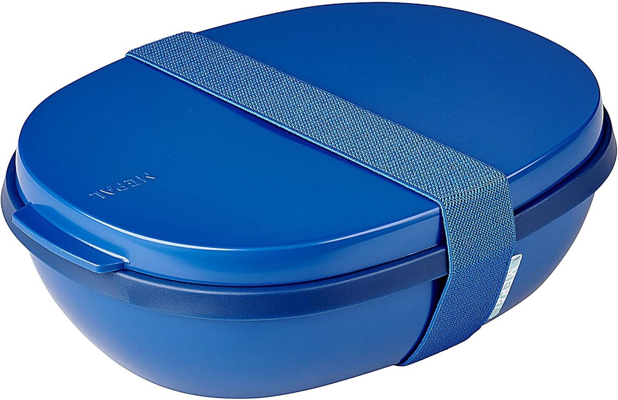Mepal - Lunchbox Ellipse Duo - Meal Prep Box für Erwachsene & Salatbox zum Mitnehmen - Brotdose für ein gesundes Mittagessen - Ideal für Sandwiches