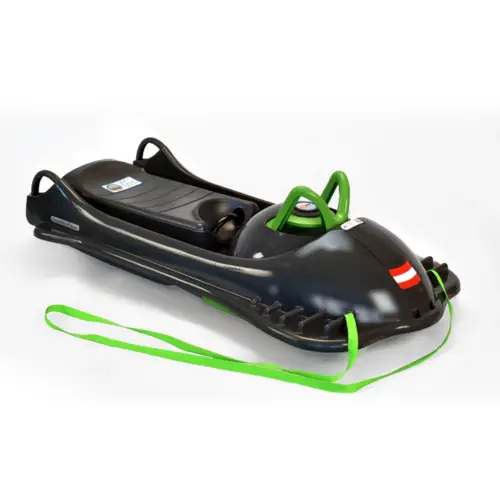 KHW | Lenkschlitten Mountain Racer | anthrazit | robuste Bauweise | präzise Steuerung | ideal für Winterspaß KHW | Lenkschlitten Mountain Racer | anthrazit | robuste Bauweise | präzise Steuerung | ideal für Winterspaß