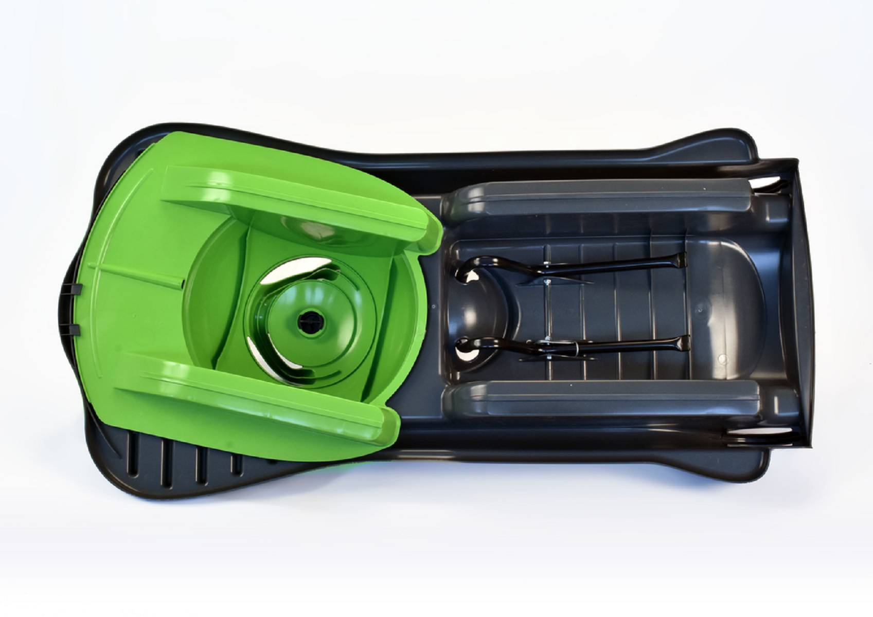 KHW | Lenkschlitten Mountain Racer | anthrazit | robuste Bauweise | präzise Steuerung | ideal für Winterspaß