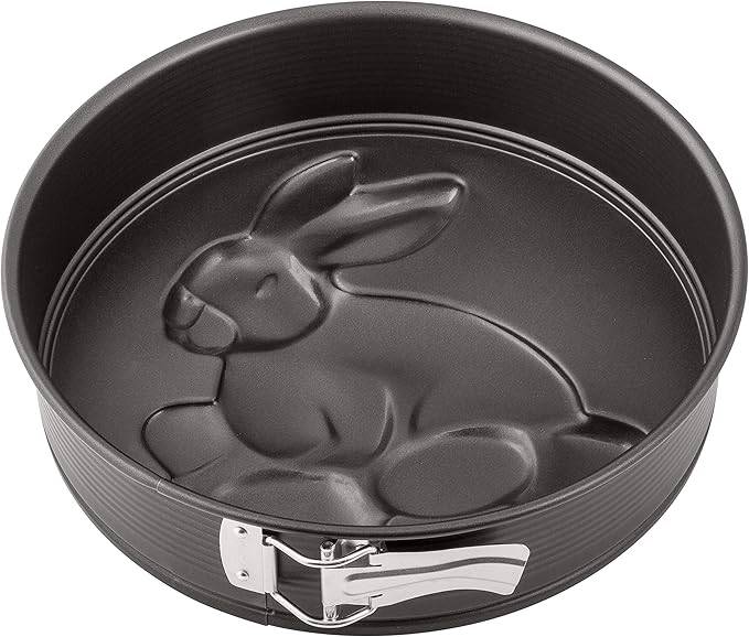 Zenker Springform Ø 26 cm SPECIAL CREATIVE, Backform mit 2 Motivböden, runde Kuchenform mit Antihaftbeschichtung, kreatives Backen (Farbe: Schwarz)