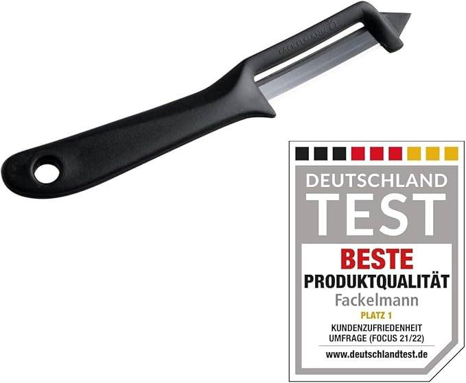 FACKELMANN | 2er Set Weltmeister Spargelschäler | Universalschäler mit Klinge aus Edelstahl | robuster Sparschäler für Gemüse und Obst