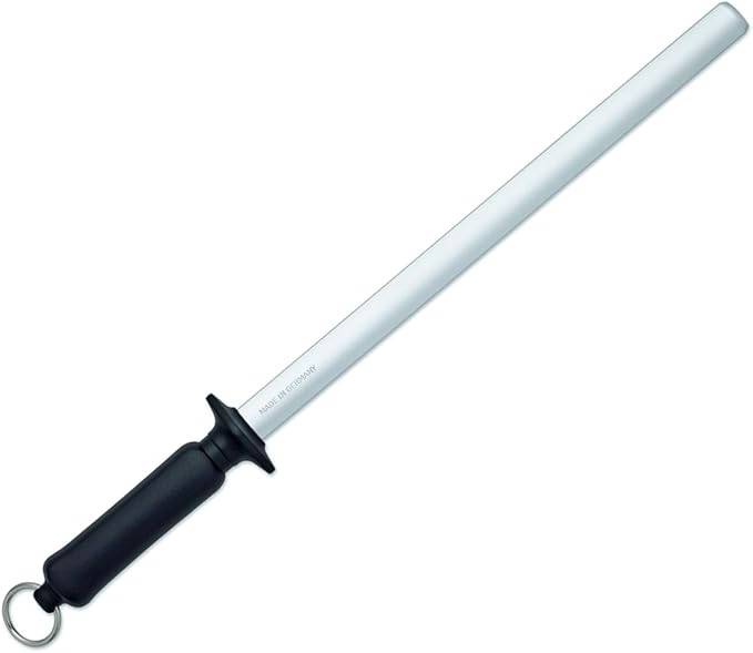 Neustanlo Profi Messerschärfer Wetzstahl 36 cm - aus gehärtetem Spezialstahl - Messerschärfer Messerschleifer - ergonomisch geformter Soft-Touch Gr