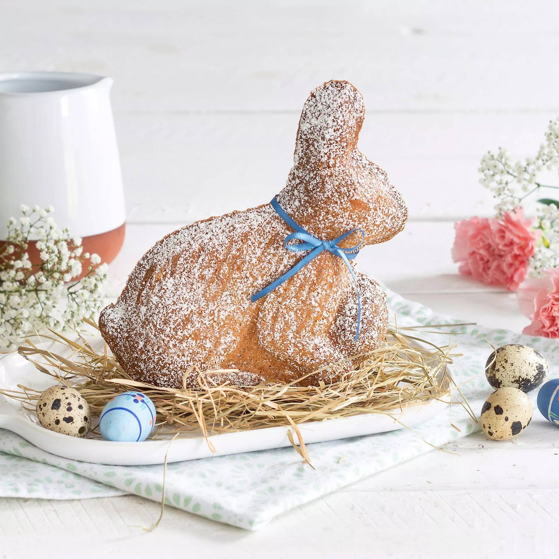 Zenker Vollbackformen Set Lamm und Hase  Backformen für die Osterzeit  900 & 600 ml Füllvolumen  3D Kuchenformen mit Osterlamm und Osterhase a