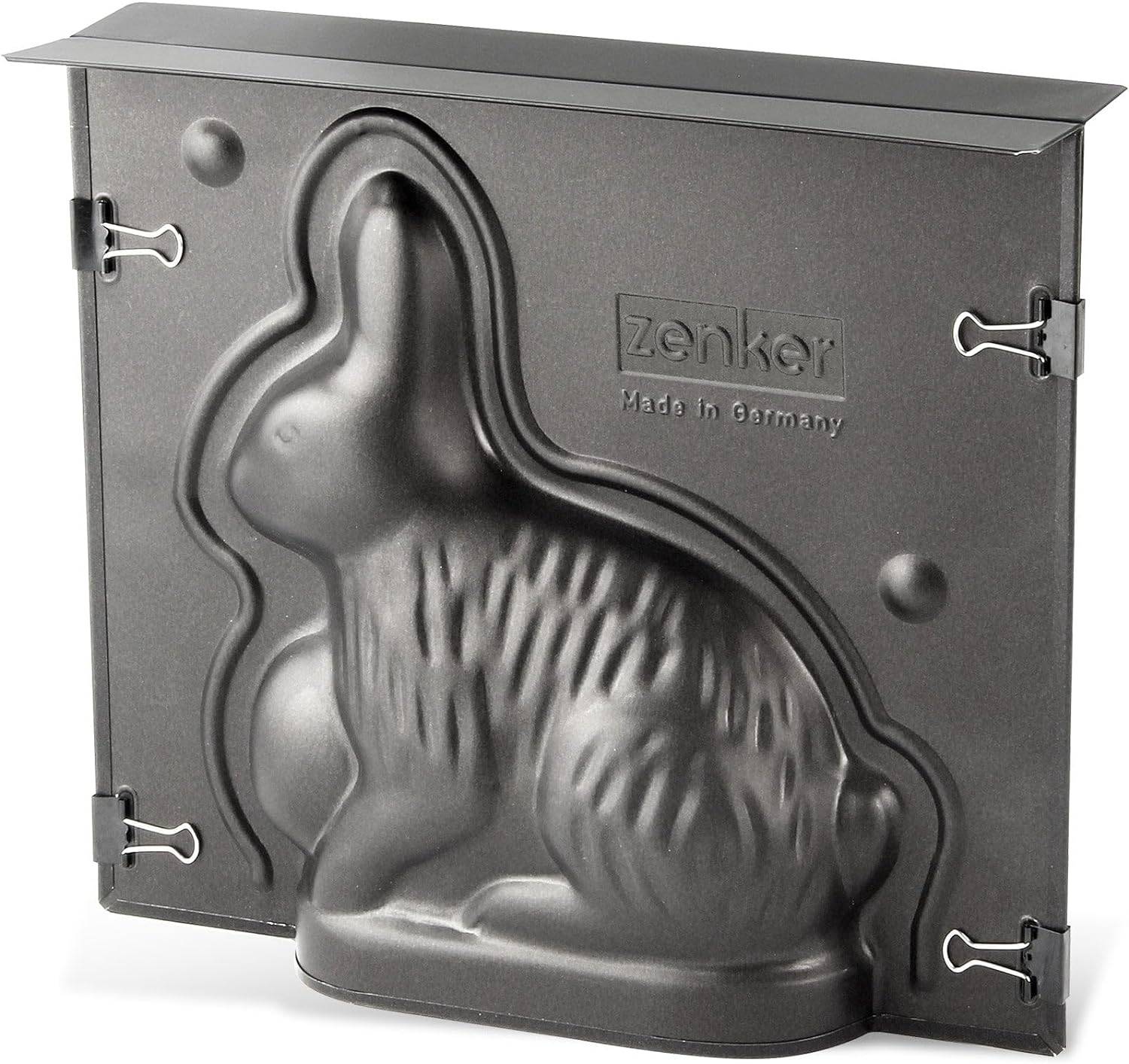 Zenker Vollbackform Hase für Ostern - 600 ml Füllvolumen - 3D Kuchenform mit Antihaftbeschichtung mit Osterhase als Motiv zum backen - Leckere Deko