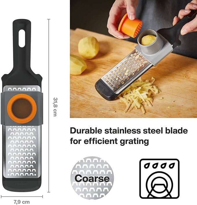 Fiskars Handreibe, Fein, Maße: 32 x 8 cm, Metall/Kunststoff, Functional Form, 1014412