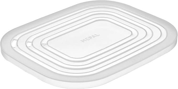 Mepal - Cirqula Mikrowellendeckel Rechteckig - Hitzebeständiger Deckel für Mepal's Vorratsbehälter Cirqula - Transparenter Deckel Mikrowellengeeign