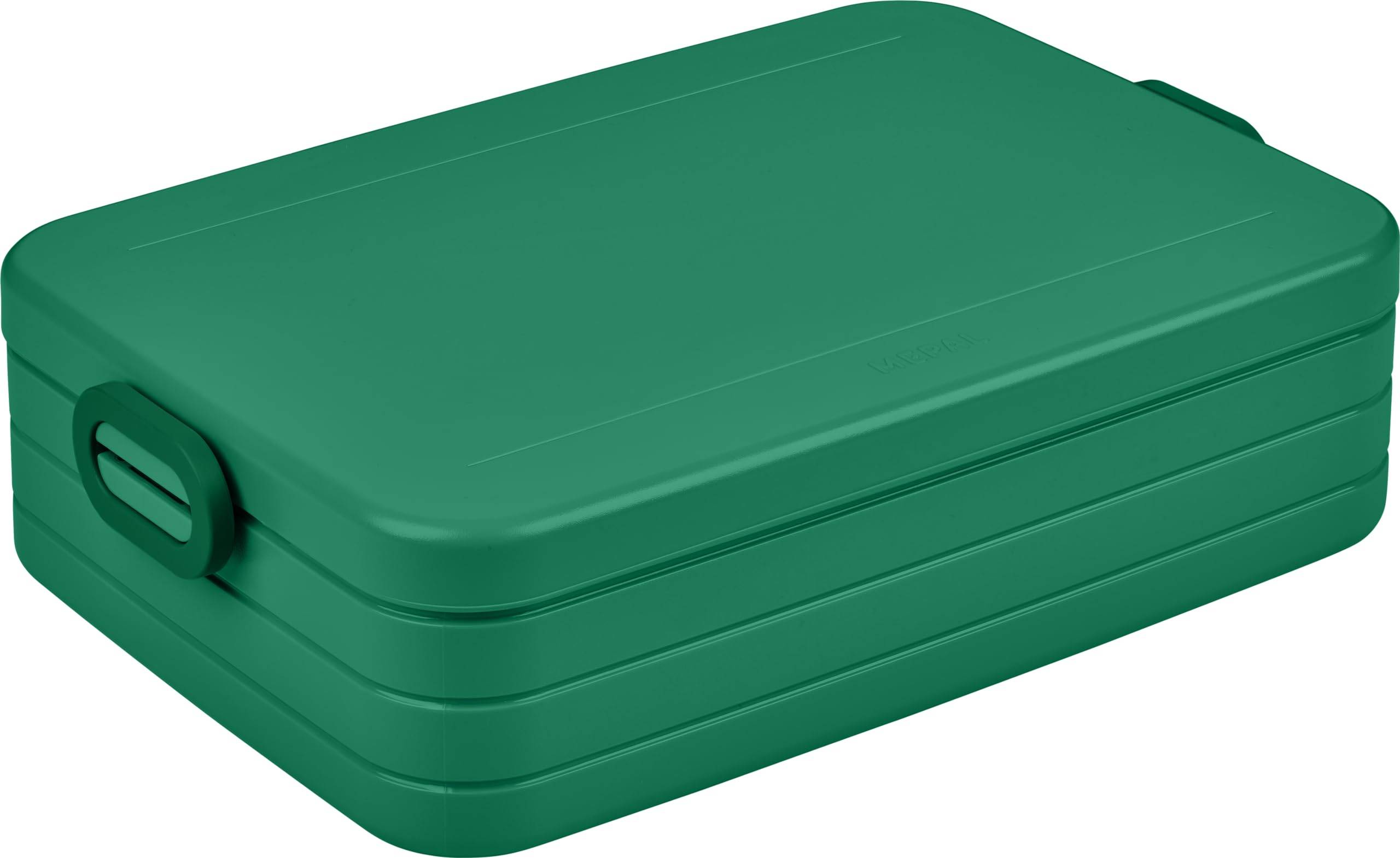 Mepal 2-tlg Bento-Lunchboxen Set Klein/Groß Take A - Brotdose mit Fächern, geeignet für bis zu 4 BZW. 8 Butterbrote, TPE/pp/abs, 0 mm - Vivid Green
