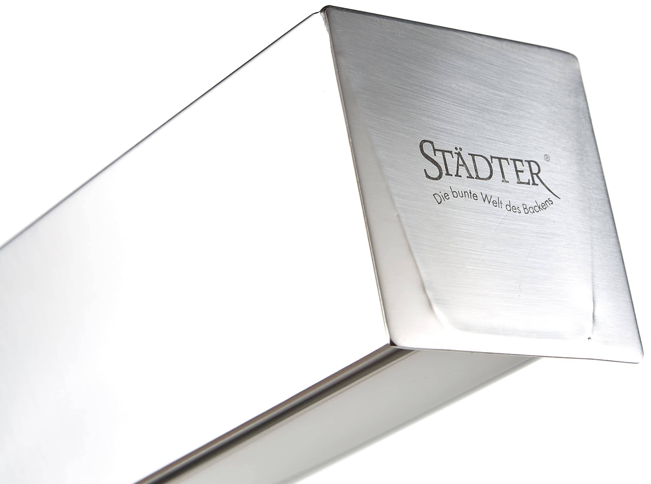 Städter 622081 Terrinenform, Edelstahl, Silber, 30 x 6 x 6 cm