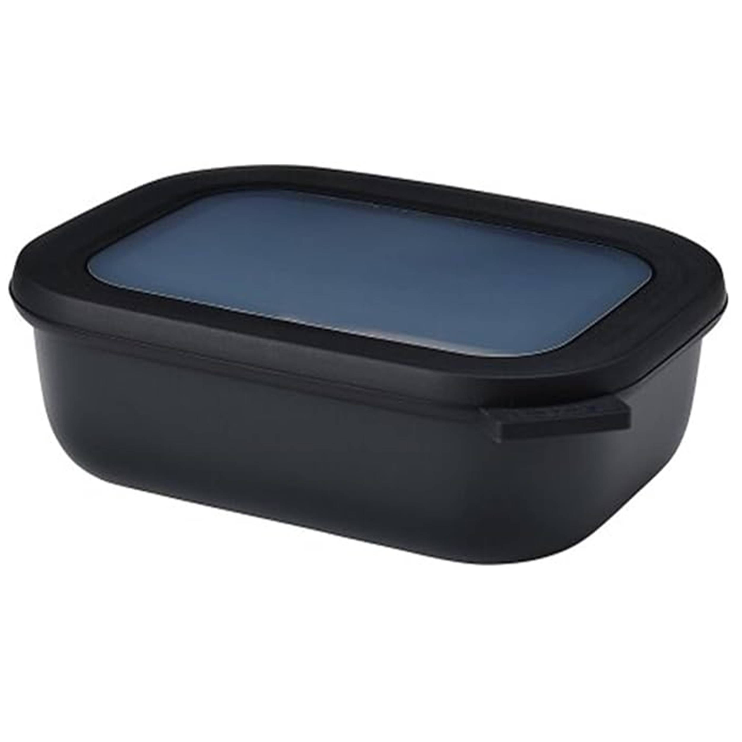 Mepal - Multi Bowl Cirqula Rectangular - Vorratsdose mit Deckel - Geeignet als Luftdichte Aufbewahrungsbox für den Kühlschrank, Mikrowellengeschirr