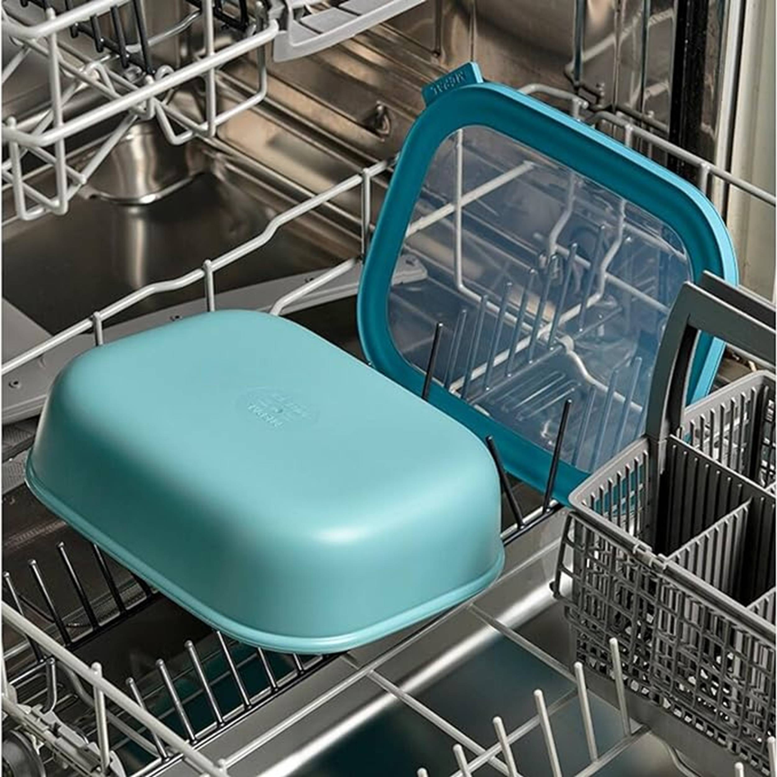 Mepal - Multi Bowl Cirqula Rectangular - Vorratsdose mit Deckel - Geeignet als Luftdichte Aufbewahrungsbox für den Kühlschrank, Mikrowellengeschirr