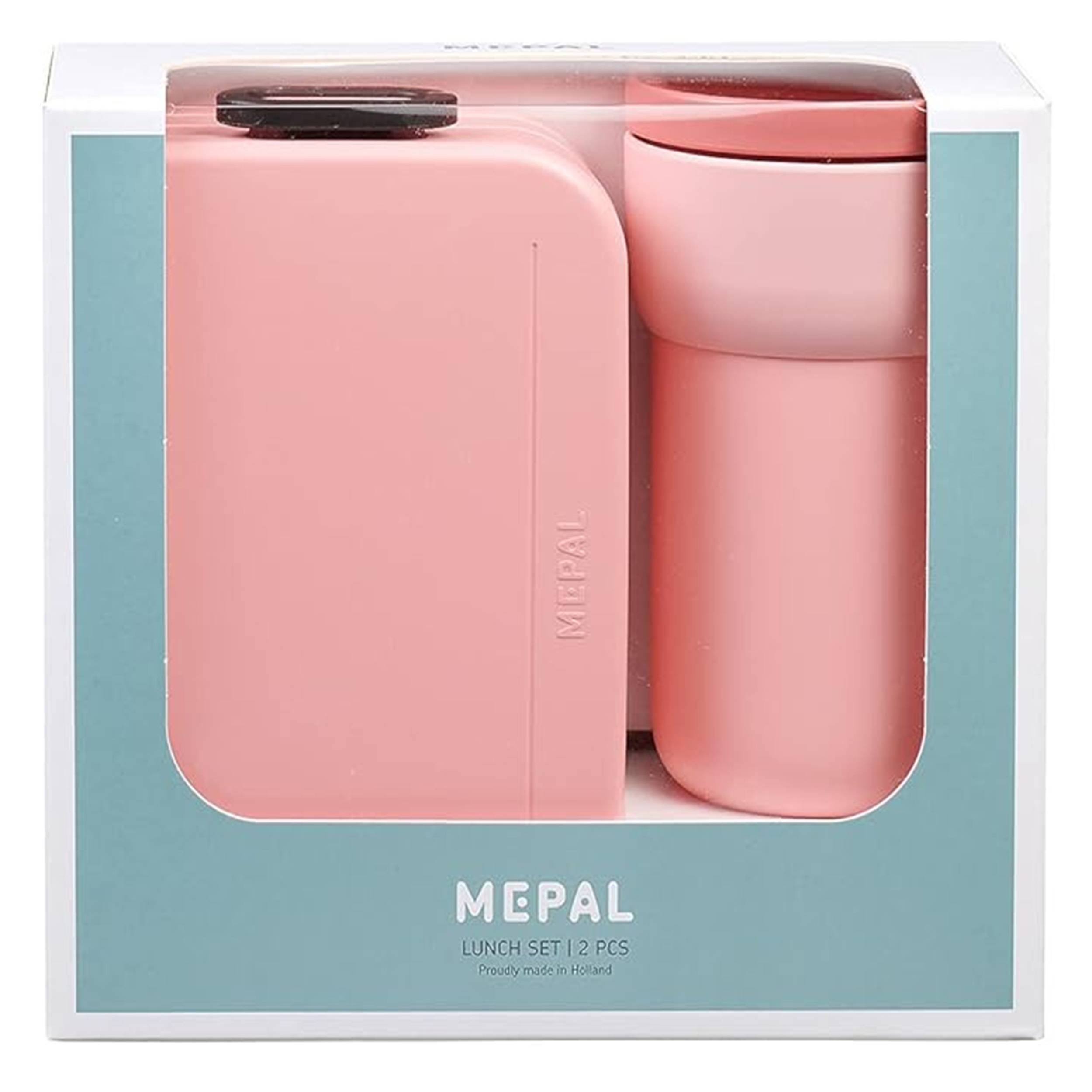 Mepal - Geschenkset Lunch - Lunch Set mit Lunchbox & Kaffeebecher To Go - Lunchbox Take a Break & Reisebecher Ellipse - 900 ml & 275 ml - Nordic