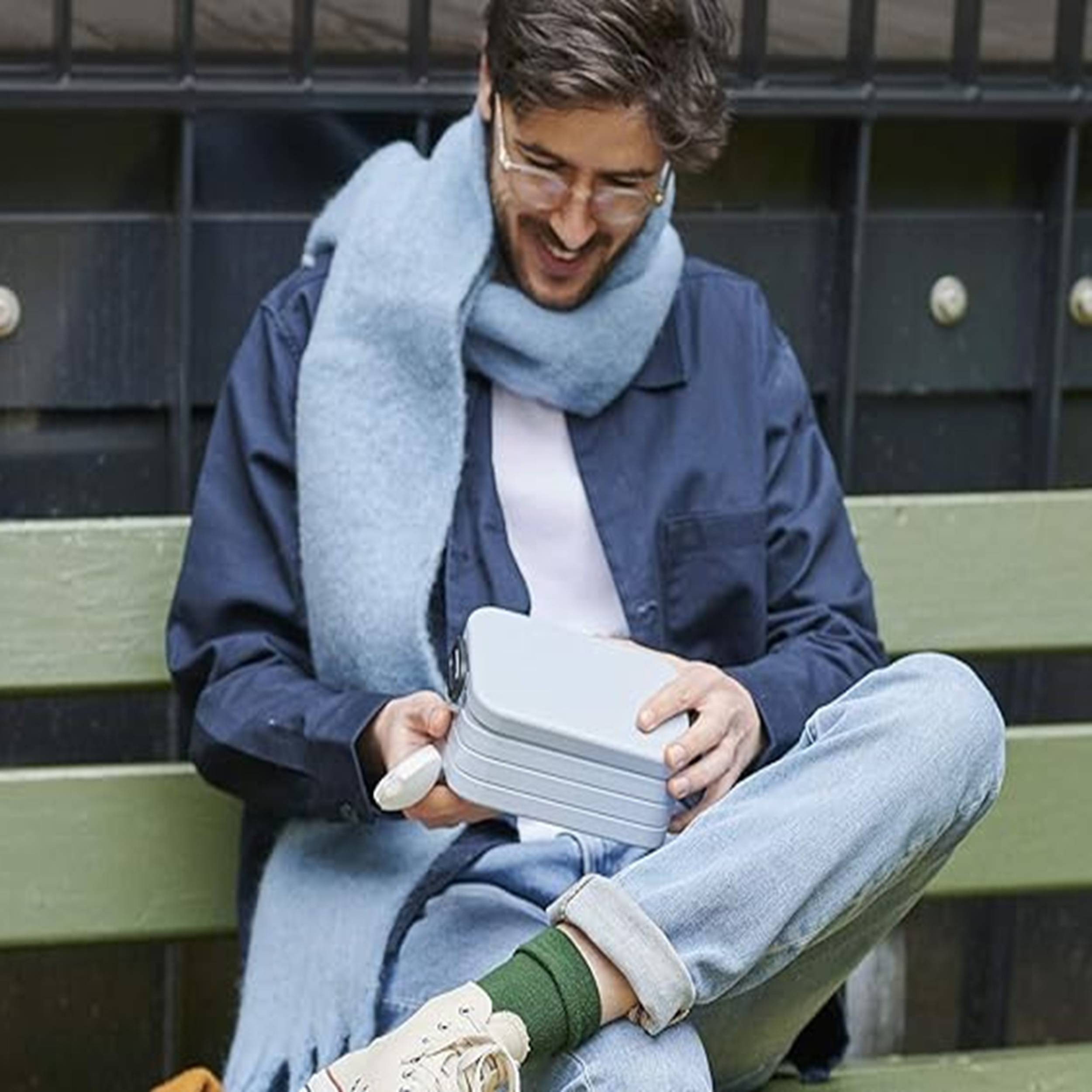 Mepal - Geschenkset Lunch - Lunch Set mit Lunchbox & Kaffeebecher To Go - Lunchbox Take a Break & Reisebecher Ellipse - 900 ml & 275 ml - Nordic