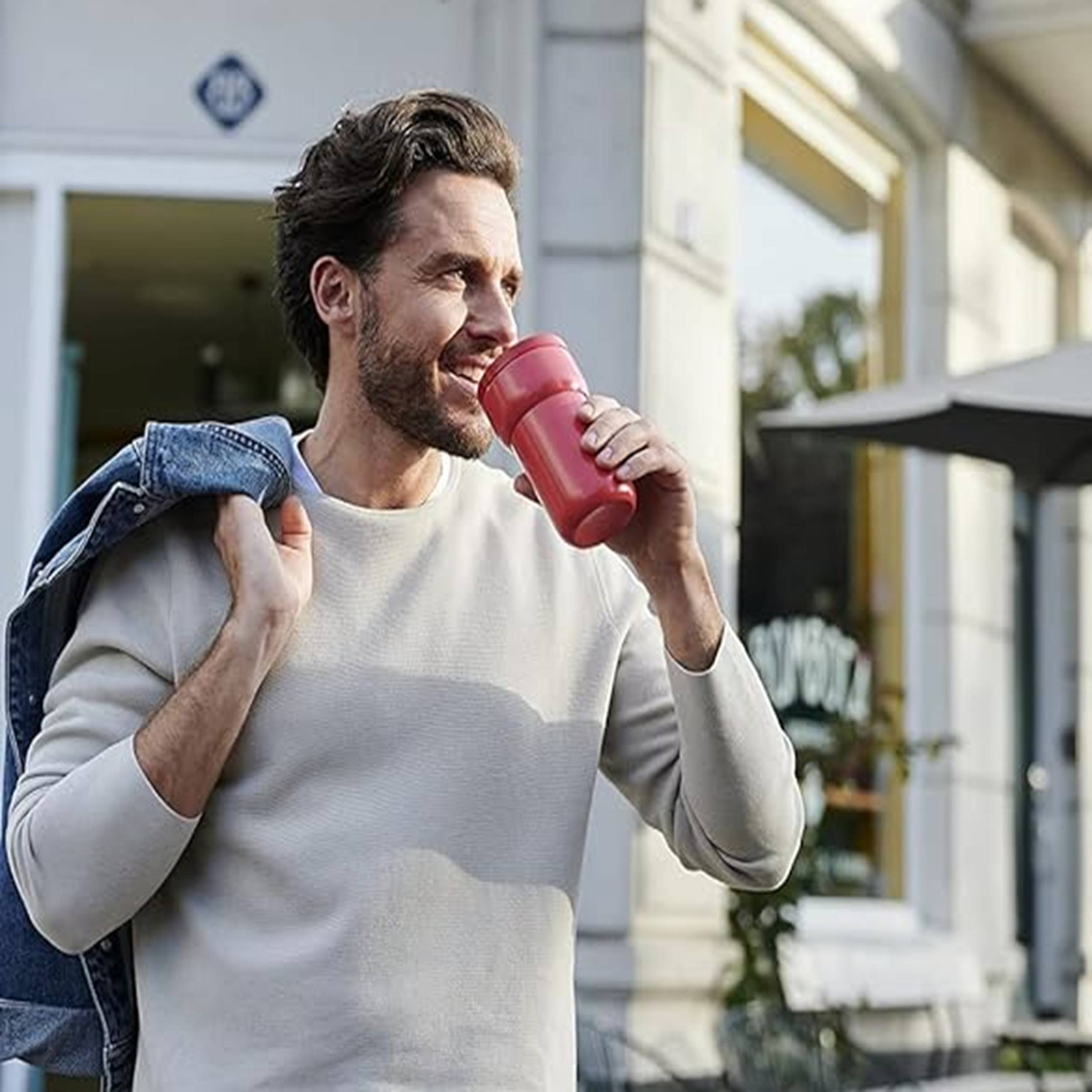 Mepal - Geschenkset Lunch - Lunch Set mit Lunchbox & Kaffeebecher To Go - Lunchbox Take a Break & Reisebecher Ellipse - 900 ml & 275 ml - Nordic