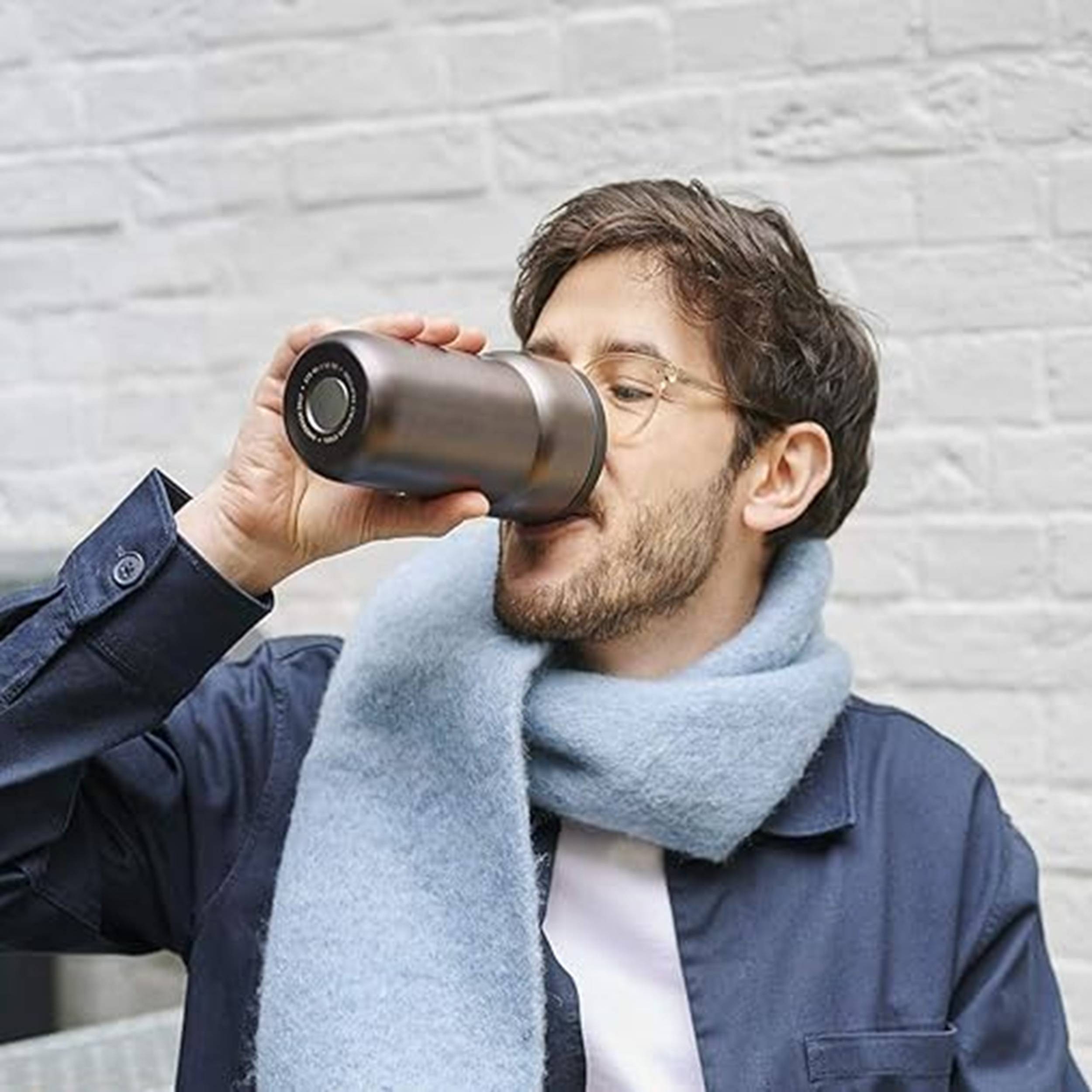 Mepal - Geschenkset Lunch - Lunch Set mit Lunchbox & Kaffeebecher To Go - Lunchbox Take a Break & Reisebecher Ellipse - 900 ml & 275 ml - Nordic