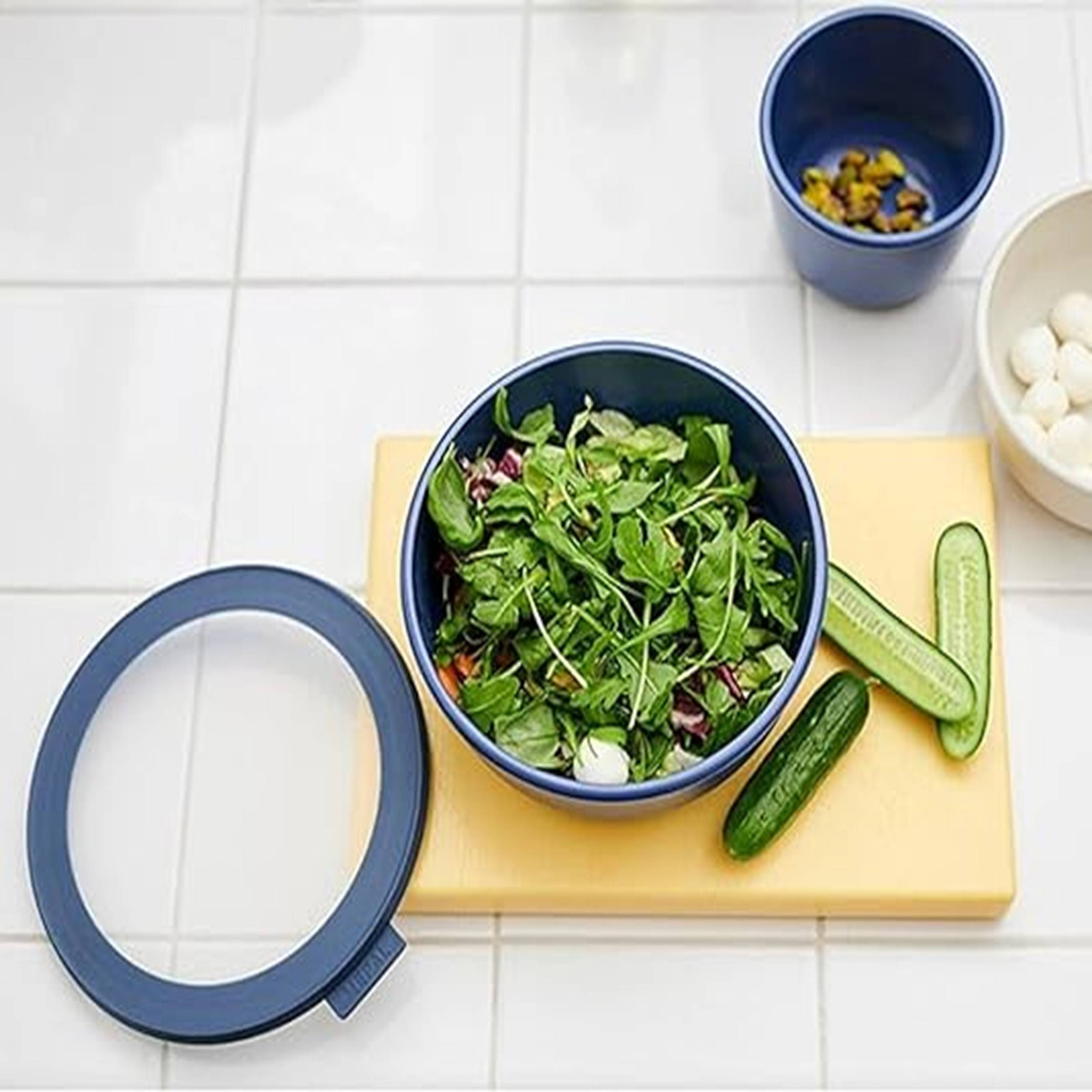 Mepal - Cirqula Multischüssel rund Nordic blush  3000 ml  Verwendbar als Vorratdose, Kühlschrankdose, Gefrierdose, Mikrowellegeschirr & Serviers