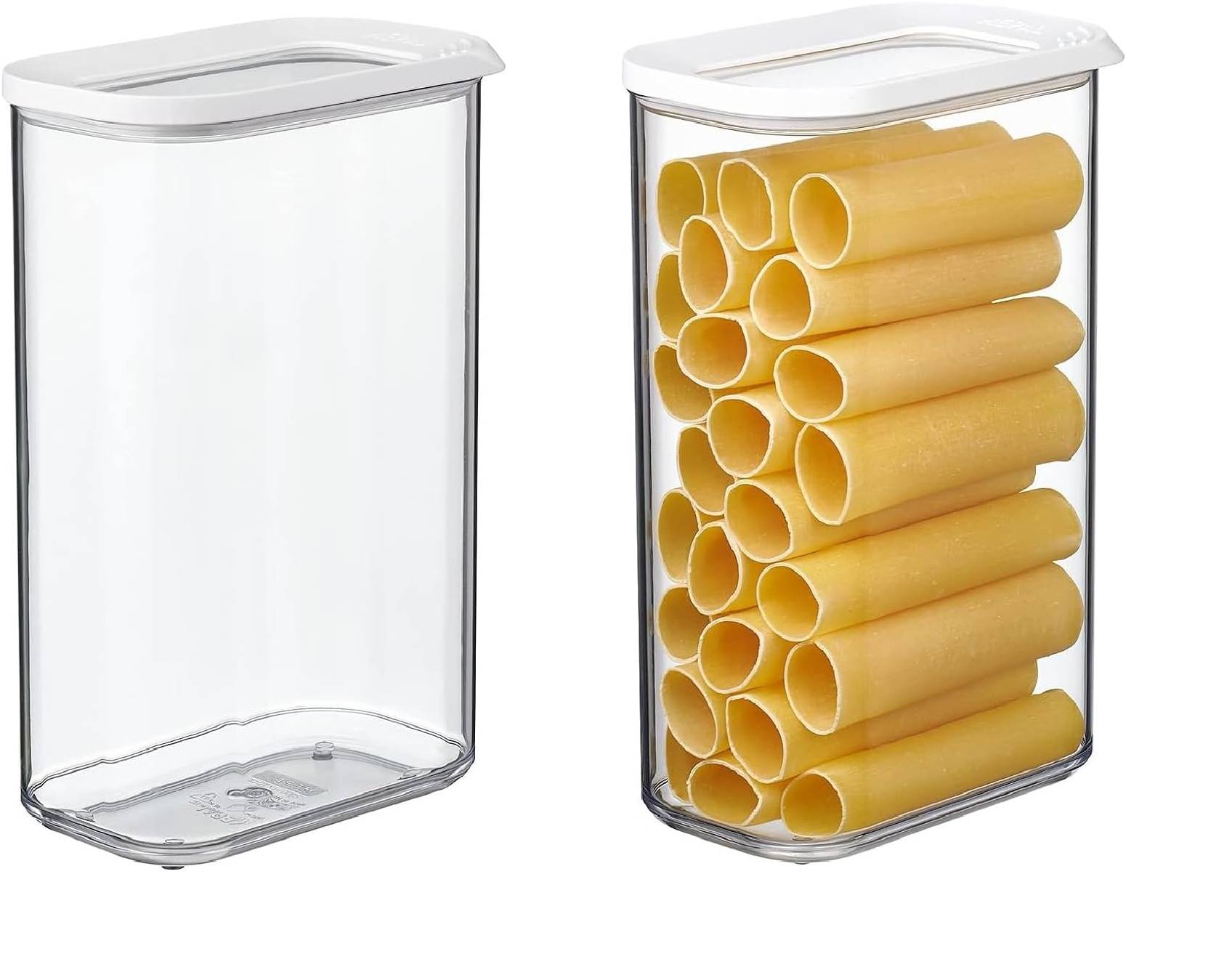 Mepal | Modula Vorratsdosen Spar-Set | 2000 ml | Weiß | ideal für trockene Lebensmittel | Frischhaltedose