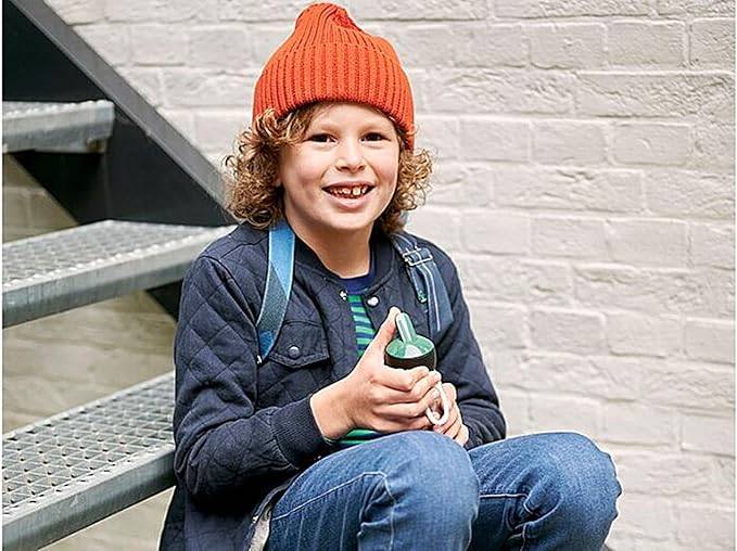 Mepal - Thermoflasche Flip-Up Campus - Isolierte Trinkflaschen für Kinder - Edelstahl Thermosflasche - 9 Stunden heiß & 12 Stunden kalt - BPA-frei