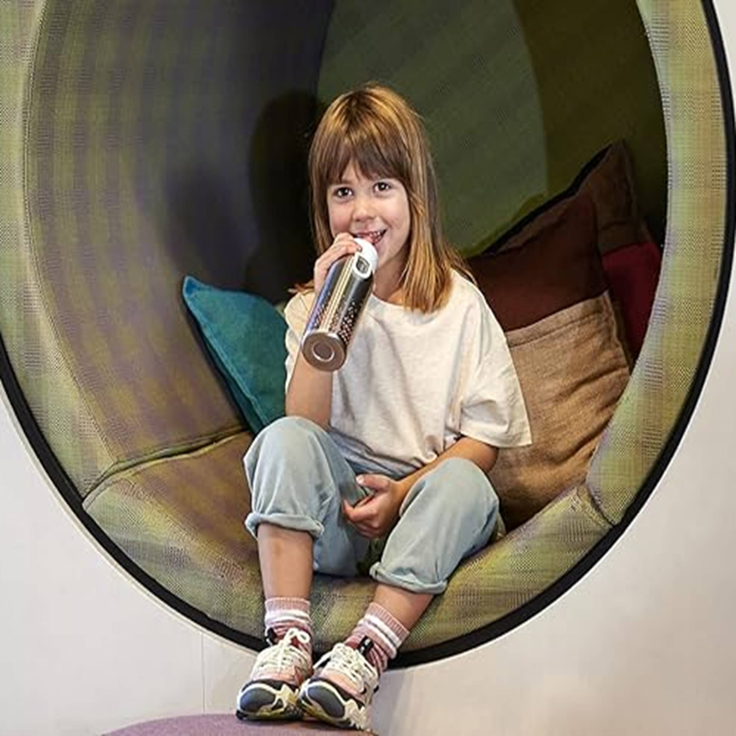 Mepal - Thermoflasche Flip-Up Campus - Isolierte Trinkflaschen für Kinder - Edelstahl Thermosflasche - 9 Stunden heiß & 12 Stunden kalt - BPA-frei