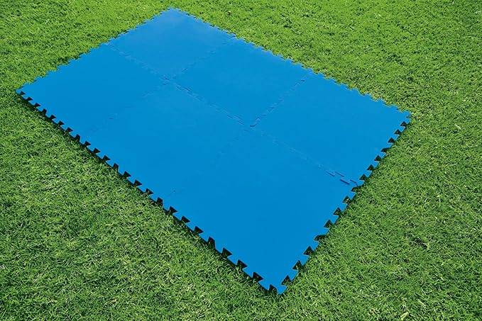 Bestway Pool-Bodenschutzfliesen Set 9 Stück á 50 x 50 cm, blau