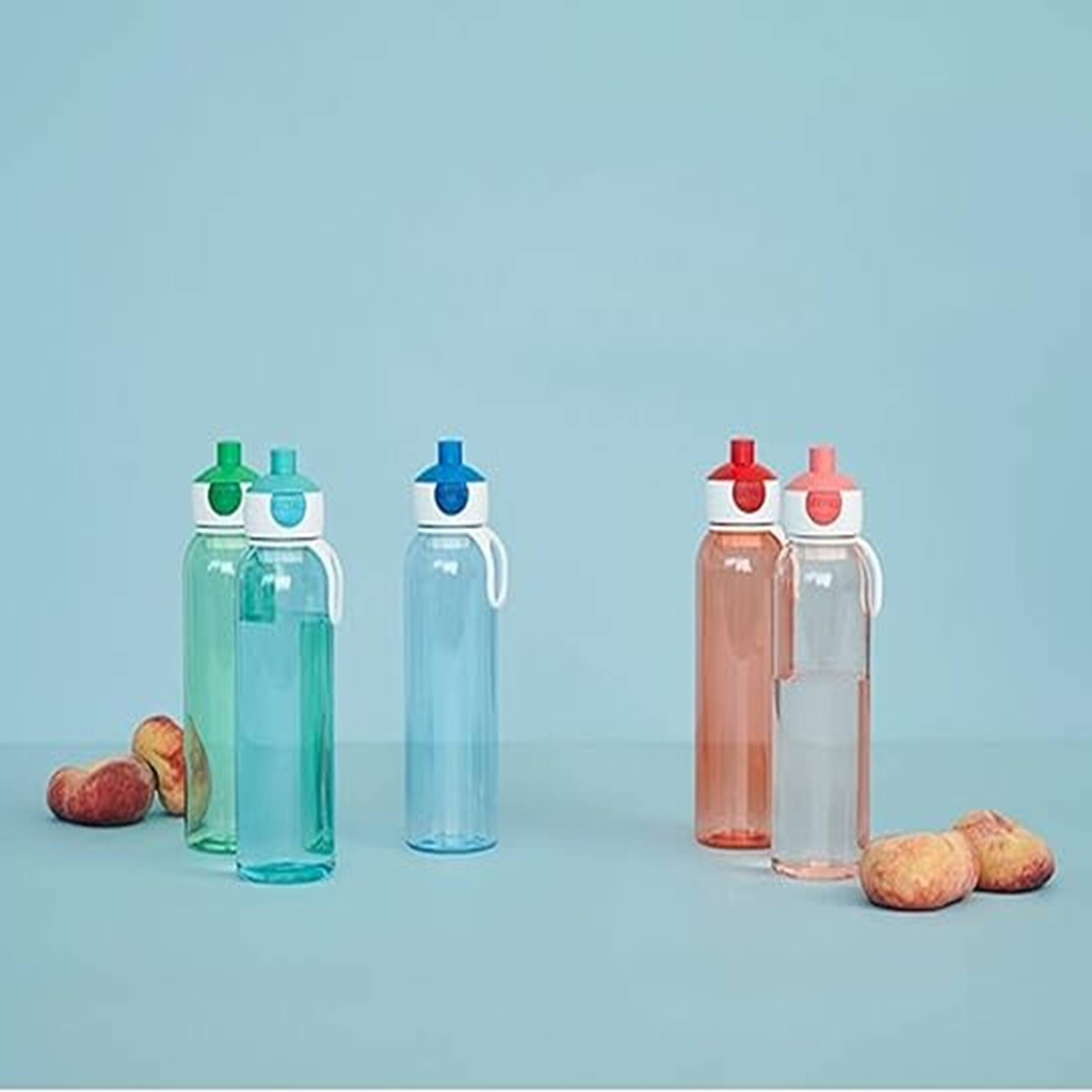 Mepal  Trinkflasche mit Strohhalm Campus Flip-up 500 ml pink  Wasserflasche für Kinder mit Strohhalm  kohlensäuregeeignet  auslaufsicher