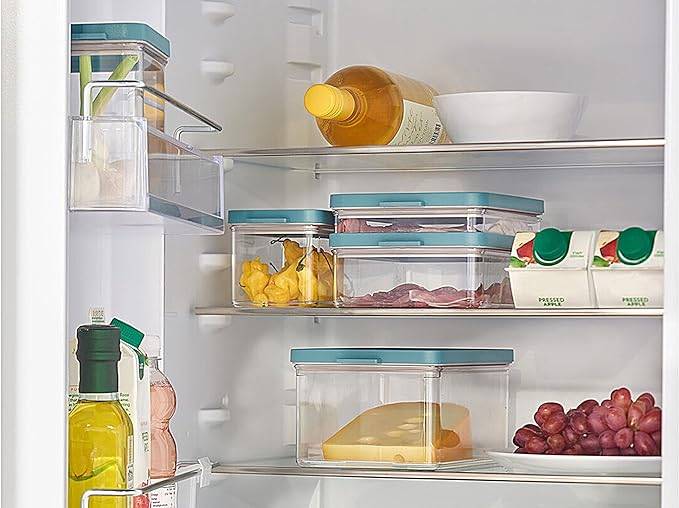 Mepal - Feinkostbehälter Omnia - Kühlschrank-Fleischbehälter - Aufbewahrung von Wurst und Aufschnitt - Kühlschrankbehälter für die Aufbewahrung