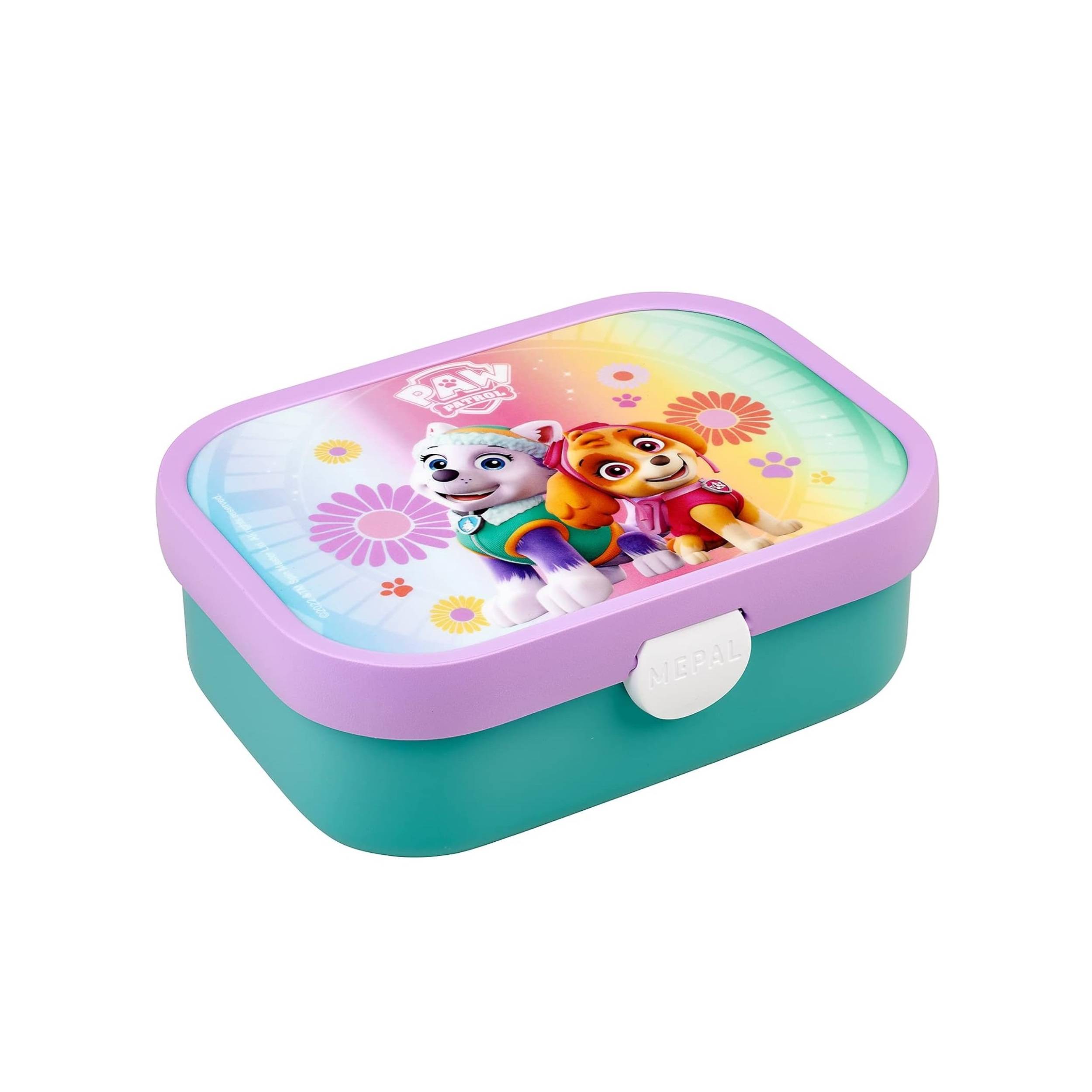 Mepal Brotdose Campus mit Bento-Einsatz & Gabel 700 ml - Paw Patrol Girls, 107440065397, Bunt