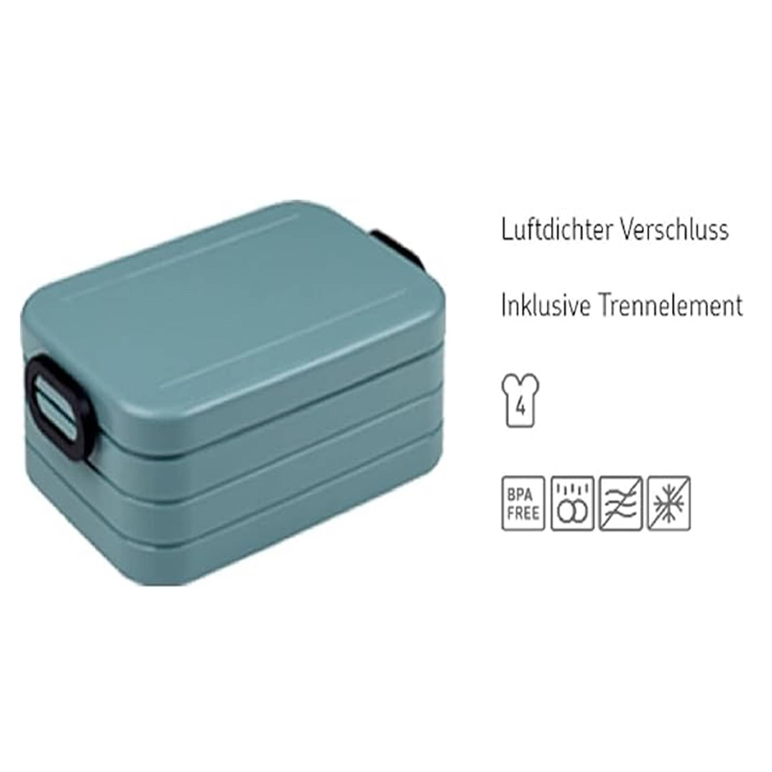 Mepal  Take a Break midi + Trinkflasche Ellipse 500 ml  Vivid Blue  Lunchbox mit Trennwand  ideal für Mealprep-kohlensäuregeeignet auslauf