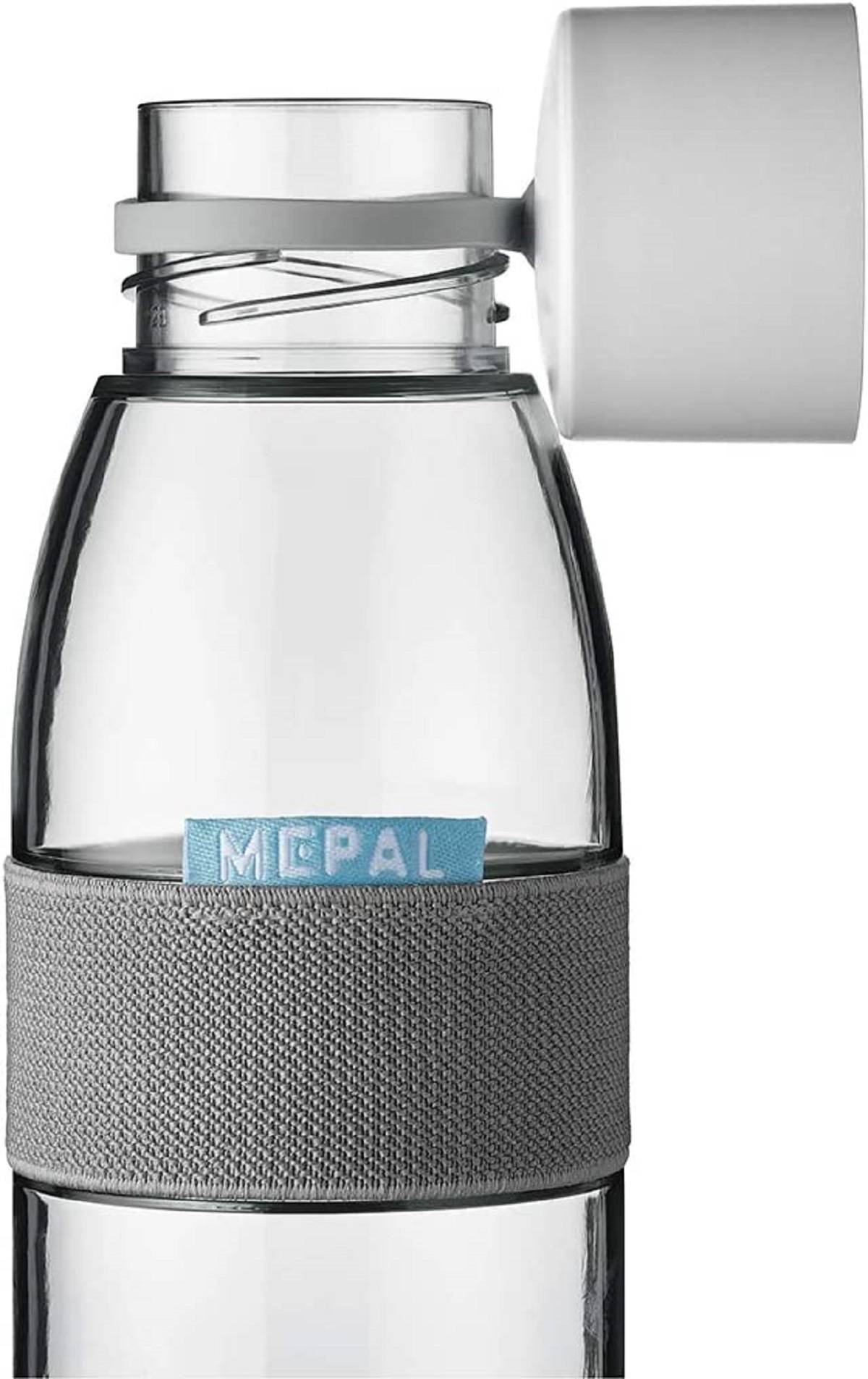 Mepal- Take a Break midi + Trinkflasche Ellipse 500 ml - Vivid Mauve - Lunchbox mit Trennwand - ideal für Mealprep-kohlensäuregeeignet -auslaufsiche