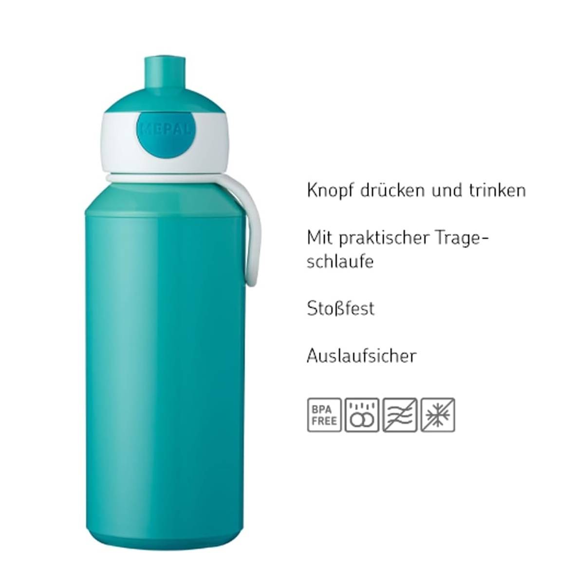 Mepal Trinkflasche Pop-up 400 ml Campus Kinderflasche - Paw Patrol Girls