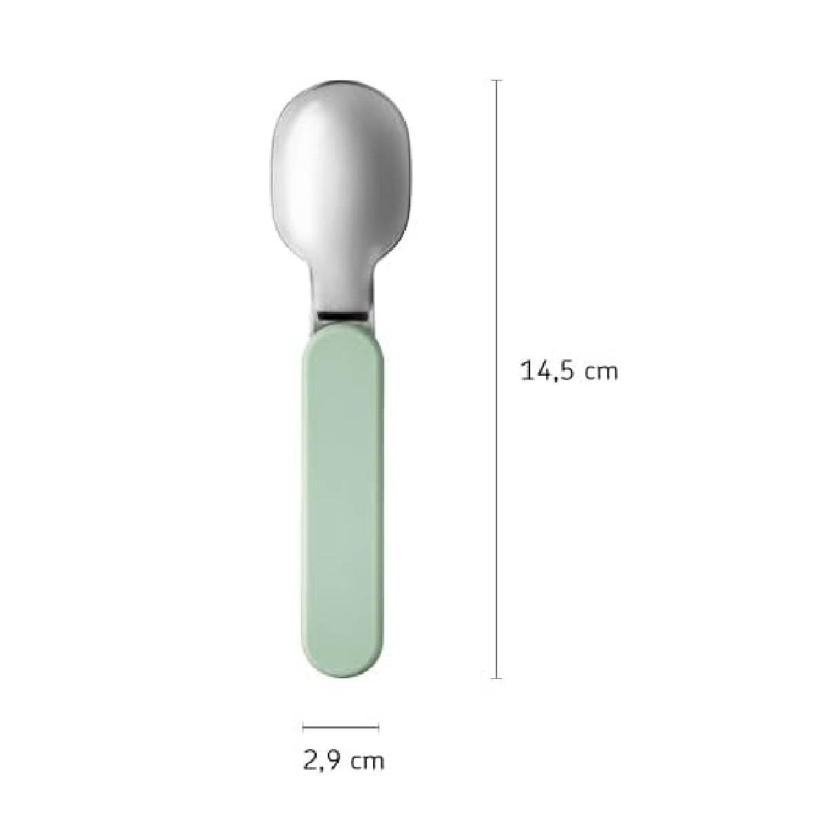 Mepal 107645516800 Faltbarer Löffel Ellipse Nordic denim - wiederverwendbar - Besteck für unterwegs - ideal für Müslibecher to go-spülmaschinenge