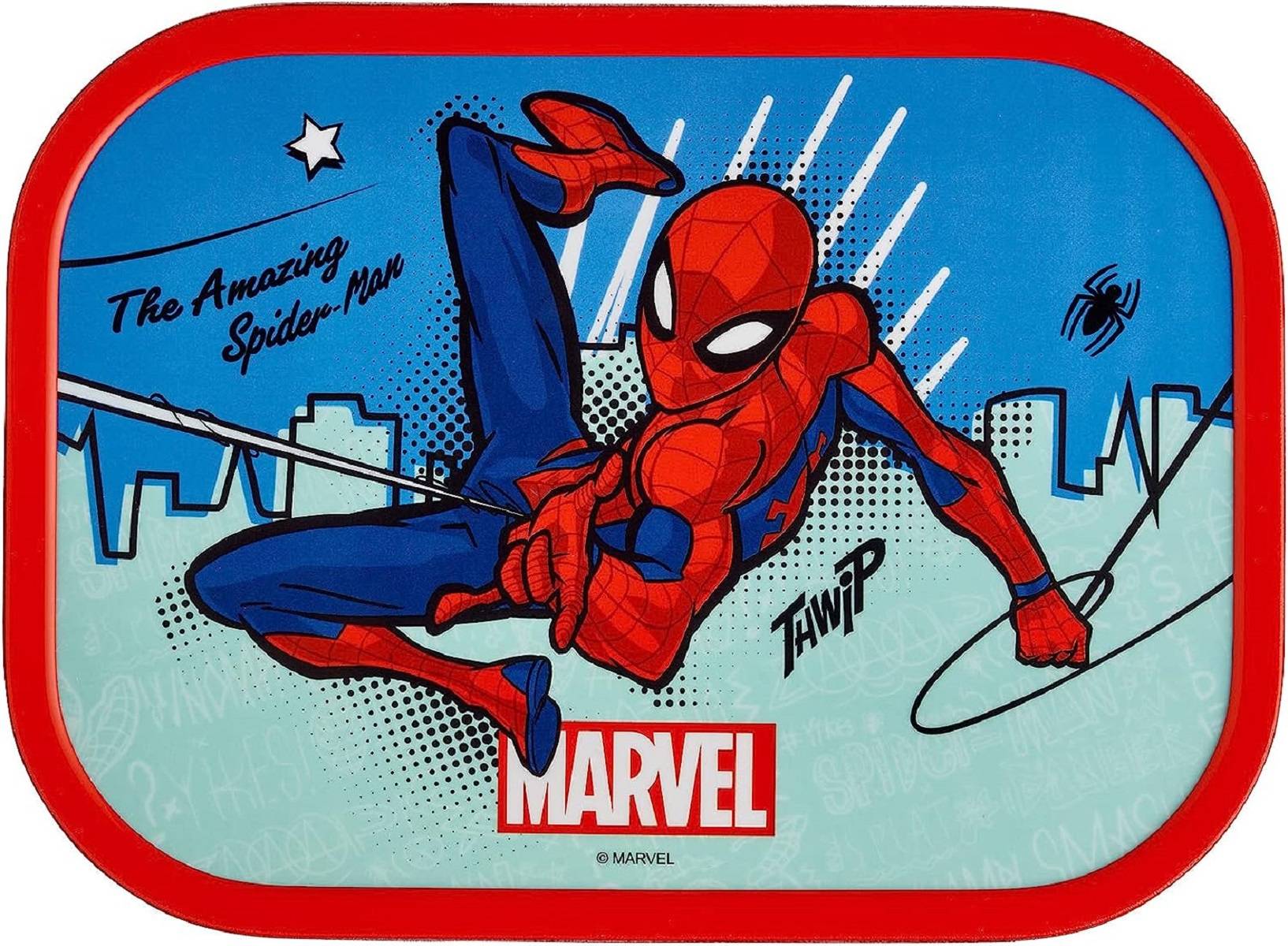 Mepal - Lunchbox Campus - Bento Lunchbox für Kinder - Brotdose mit Bento-Fach & Gabel - Meal Prep Box mit Clip-Verschluss - BPA-frei & Spülmaschinen