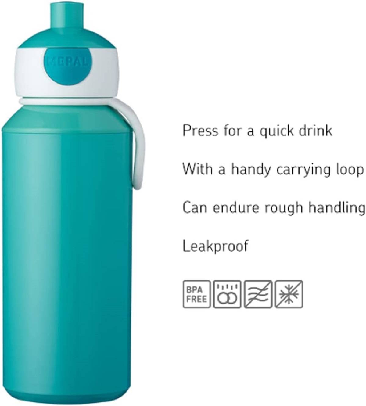 Mepal Trinkflasche Pop Up Campus 400 ml Dino