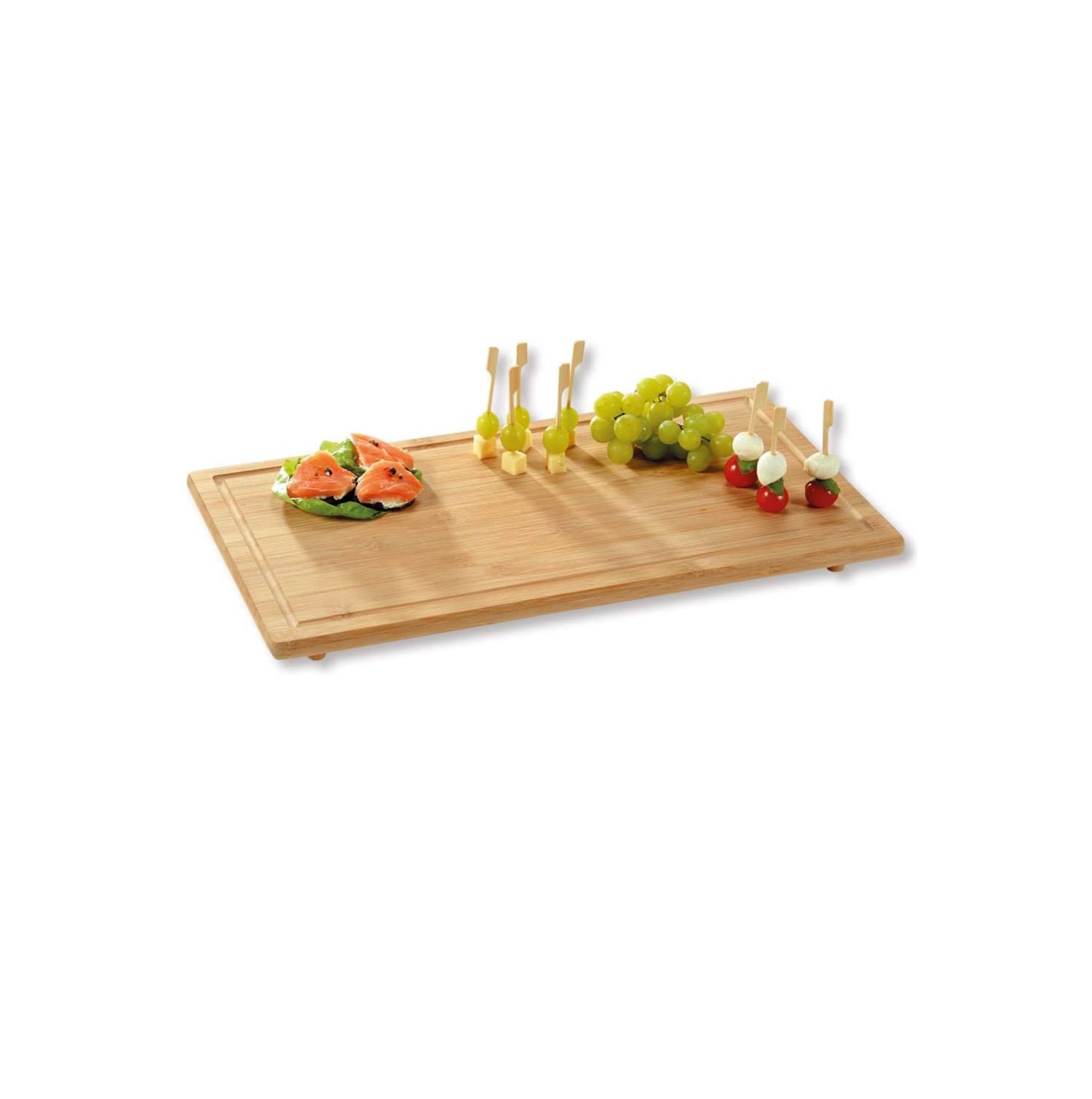 Kesper - 2 Stück Schneide- und Abdeckplatte - 100% FSC Bambusholz - 50 x 28 x 4 cm - Ceranfeldabdeckung