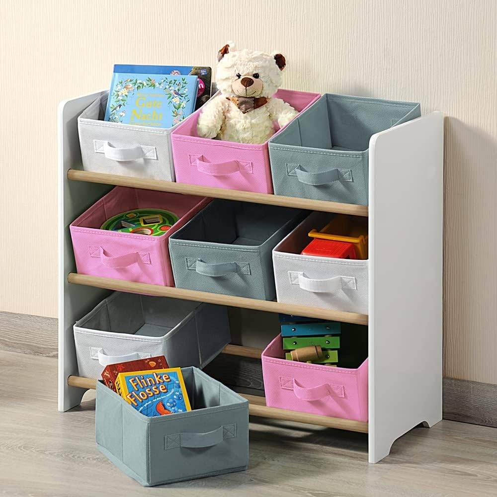 Kesper | Kindertisch Set mit 2 Stühlen und Aufbewahrungsregal | Faserplatte/Holz | Farbe: Weiß