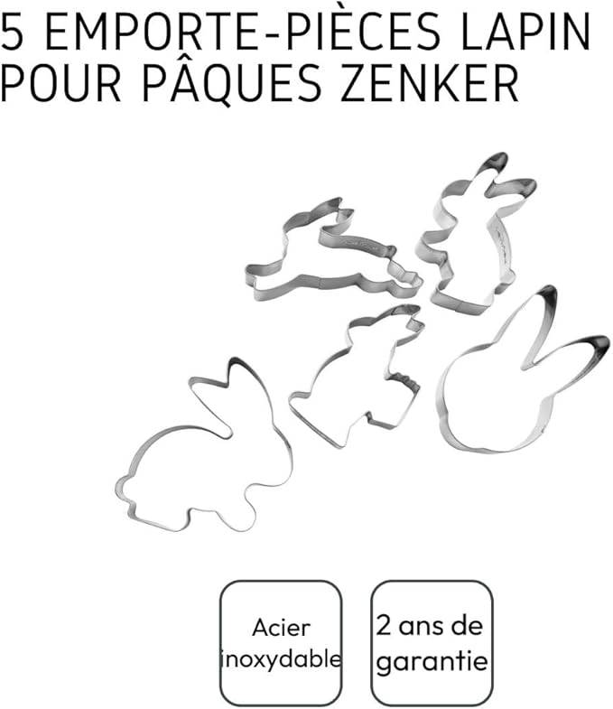 Zenker 7713 Ausstechformen, 18/10 Stahl